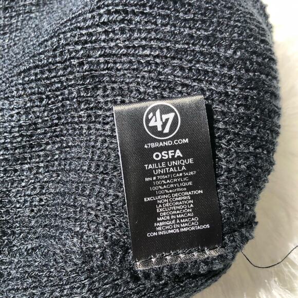 '47 Brand Men's Beanie hat Cap One Size Navy Chicago Bears Static‎ Cuff Knit NWT - Picture 7 of 7